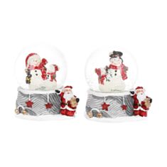 Декоративна водяна куля Сніговик BonaDi 129-100 6,5 см 2 дизайни - фото