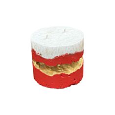 Свічка Maris на бетонній основі велика кругла 10*10,5 см - фото