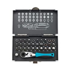 Набір біт Gross 11365 магнітний адаптер 1/4" 33 шт - фото