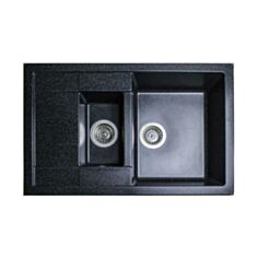 Кухонна мийка Adamant Anila Plus 03 77,5*49,5 см чорний-03 - фото