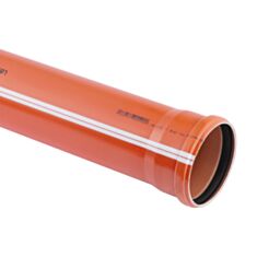 Труба каналізаційна Rozma зовнішня Sn2 110*2,7 мм 1,5 м - фото