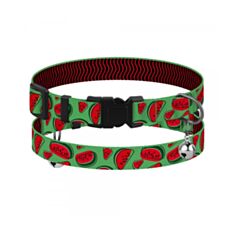 Ошейник для кошек BronzeDog Urban Fruits Арбуз 49/8629 XS 18-28 см - фото