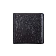 Тарілка квадратна Wilmax Slatestone Black WL 661106/А 21,5*21,5 см - фото