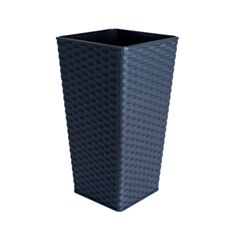 Горшок Алеана Ротанг 115039 16*16*30 см гранит - фото