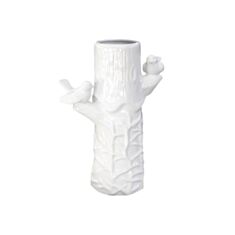 Ваза з пташками ETERNA 1004-32 32,5 см біла - фото