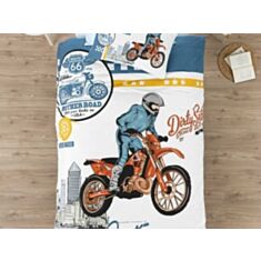 Комплект постільної білизни Cotton Box Girls & Boys Line Ranforce Cross Mavi 1,6 - фото