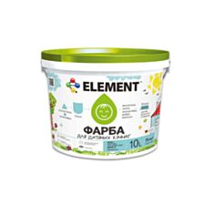 Інтер'єрна фарба для дитячої Element акрилова біла 10 л - фото