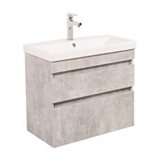 Тумба Aqua Rodos Вінтаж консольна бетон з умивальником Elite 60 см - фото