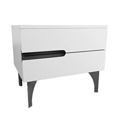 Тумба приліжкова Merx Gallery ГЛ250 біла 26012509(Л) - фото