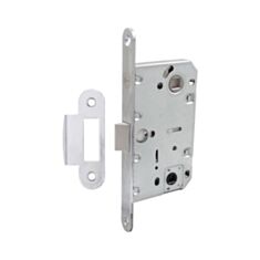 Замок врізний Comit 81688 з відповідною планкою 96 мм хром - фото