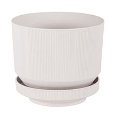 Горщик Serinova LUX №1 S28102104 155*130 мм 1,7 л білий - фото