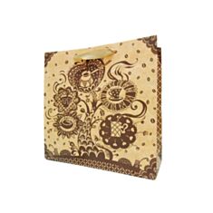 Пакет подарочный Гулливер Кофейное дерево крафт 290928 25*25*11 см - фото