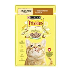 Корм для котів Friskies з індичкою у підливці 85 г - фото