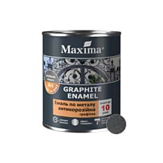 Емаль антикорозійна по металу Maxima 3в1 графітна чорна 0,75 кг - фото