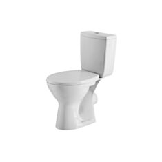 Унітаз компакт Cersanit Creta 818 SE011 3/6 K21-039 з бачком і антибактеріальним сидінням - фото