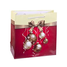 Пакет подарочный Decorize 5434-16 праздничный 23*23*10 см - фото