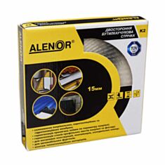 Стрічка герметизуюча Normaizol Alenor K2 двостороння бутилкаучукова 15 мм 25 м - фото