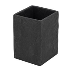 Стакан для зубных щеток Trento Black Stone - фото