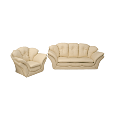 Комплект м'яких меблів Como кремовий - фото