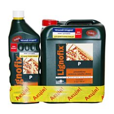 Антисептик для дерева Stachema Lignofix P коричневий 5 кг + 1 кг безкоштовно - фото