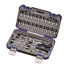 Набір інструментів професійний Haisser Black 70257 1/2", 1/4", 3/8" 151 шт - фото