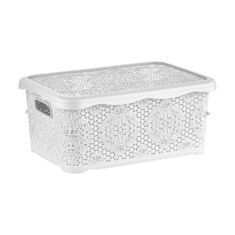 Коробка з кришкою Follow Me Lace 2130 12 №2 5 л біла - фото