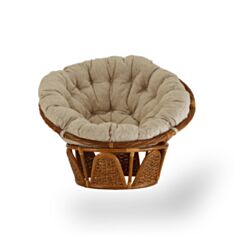 Кресло Папасан Calamus Rotan 20 Twist коньяк - фото