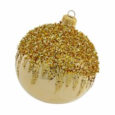 Елочная игрушка стеклянная ручной работы "Д-215" Orbital 100 мм акриловая - фото