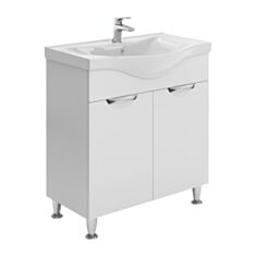 Тумба Respect-M Грація Т1-75 біла з умивальником Basic 75 см - фото