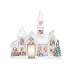 Декор новогодний Дом BonaDi 711-398 с подсветкой LED 51 см - фото