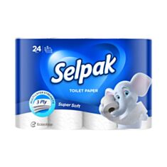 Папір туалетний Selpak 24 шт - фото