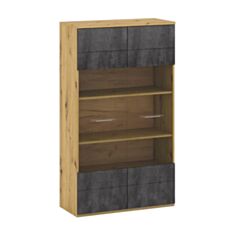 Вітрина Eridan C дуб артізан/оксид темний - фото