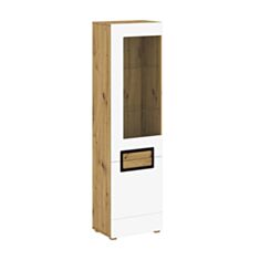 Вітрина ліва Pawel A1 дуб артізан/білий матовий - фото