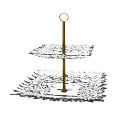 Етажерка 2-ярусна Bohemia Glacier 65j01-93k52 30,5 см - фото