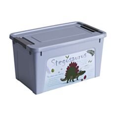 Контейнер Алеана Smart Box Динозавр 170135 с декором 3,5 л серый - фото