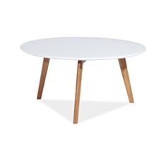 Столик журнальний дерев'яний Milan L1 білий - фото