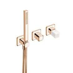 Смеситель для душа Cristina ITALY IT 602.46P CC Oro rosa Calacatta красное золото - фото