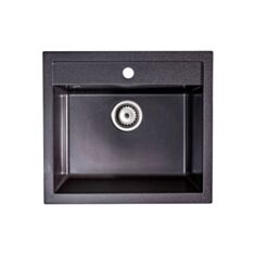 Кухонная мойка Sink Quality Ferrum FER.B.1K60.X brocade 56*51 см чорна - фото
