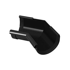 Кут ринви внутрішній Rainway 135° 90 мм графіт - фото