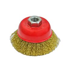 Щітка чашкова Spitce 18-092 латунна 100 мм - фото