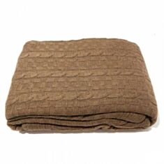 Плед Aren в'язаний 220*240 коричневий - фото