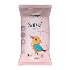 Влажные салфетки Salve для детей розовые 15 шт - фото