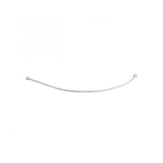 Карниз для шторки в ванной Prima Nova дуговой 105*150 см 27 мм белый - фото