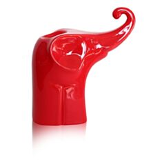 Подсвечник декоративный красный слоник ETERNA 2009-22 - фото