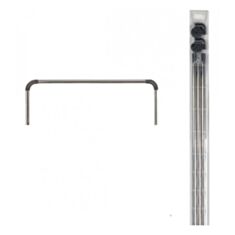 Карниз для шторки в ванной Besser KM0476H П-образный 80*80*80 см хром - фото