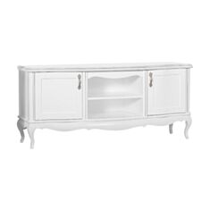 Тумба під телевізор Афіна біла/срібло - фото