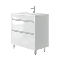Тумба Ювента Luton Lt-80 L без умивальника 80 см біла - фото