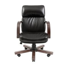 Кресло для руководителей Richman Дакота вуд черное - фото