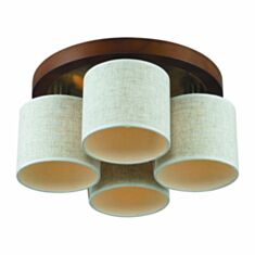 Світильник Altalusse Antique brass & Walnut INL-3094C-4 - фото