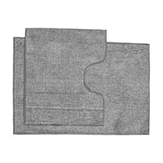 Набір килимків для ванної та туалету Dariana Standard Plus темно-сірий - фото